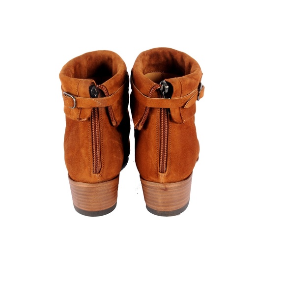 Ink ankle Ankle boots in brown suede with buckle a - Picture 7 of 8